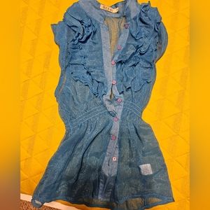 Sleeveless sheer too